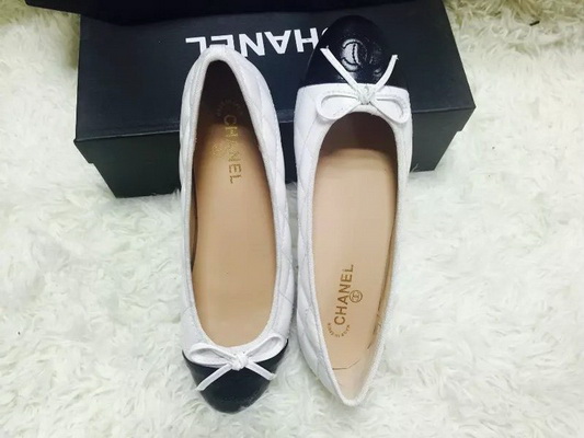 CHANEL Shallow mouth flat shoes Women--118